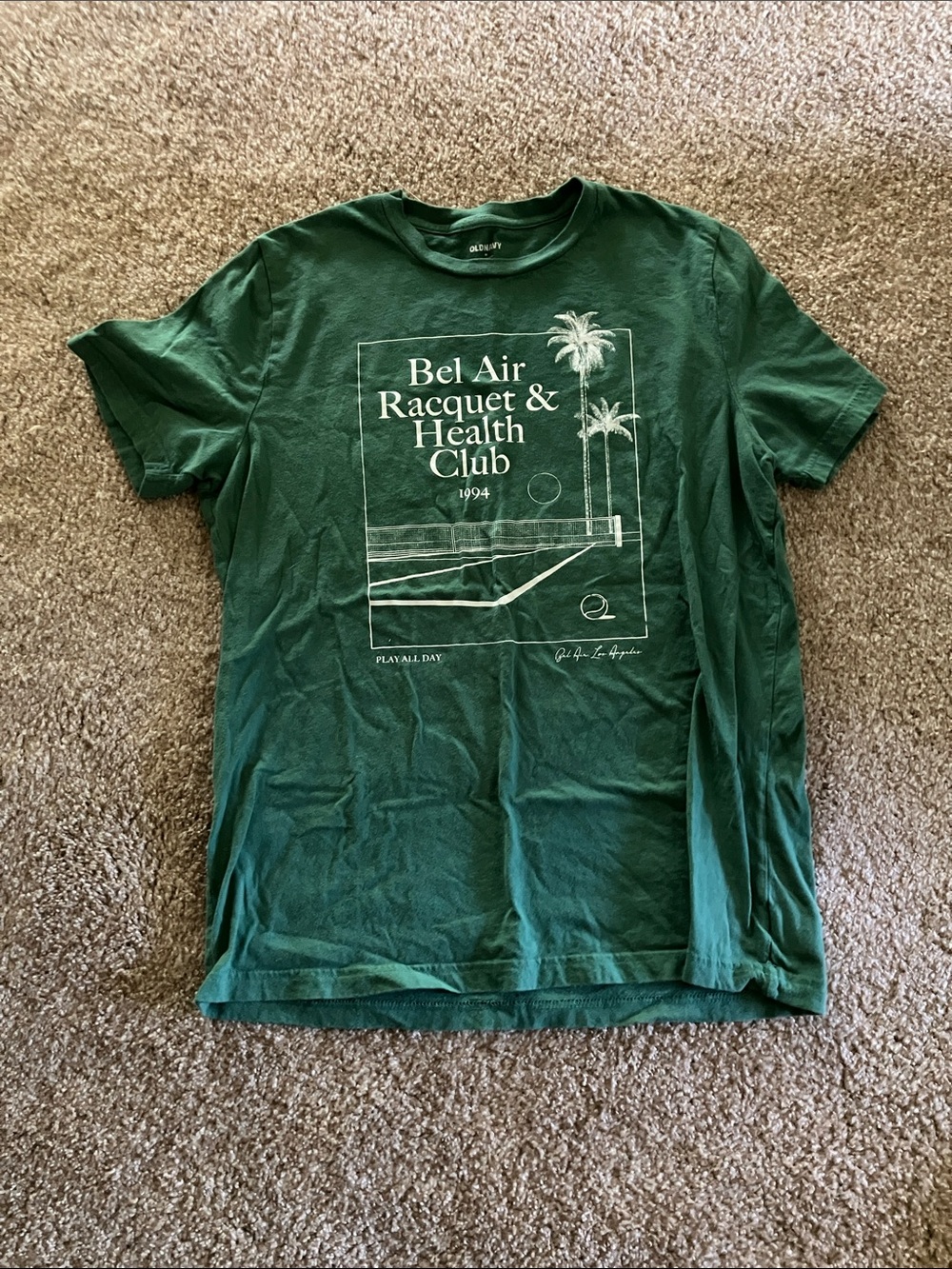 Old Navy Forest Green Short Sleeve Graphic Tee